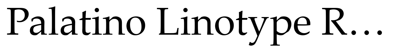 Palatino Linotype Regular